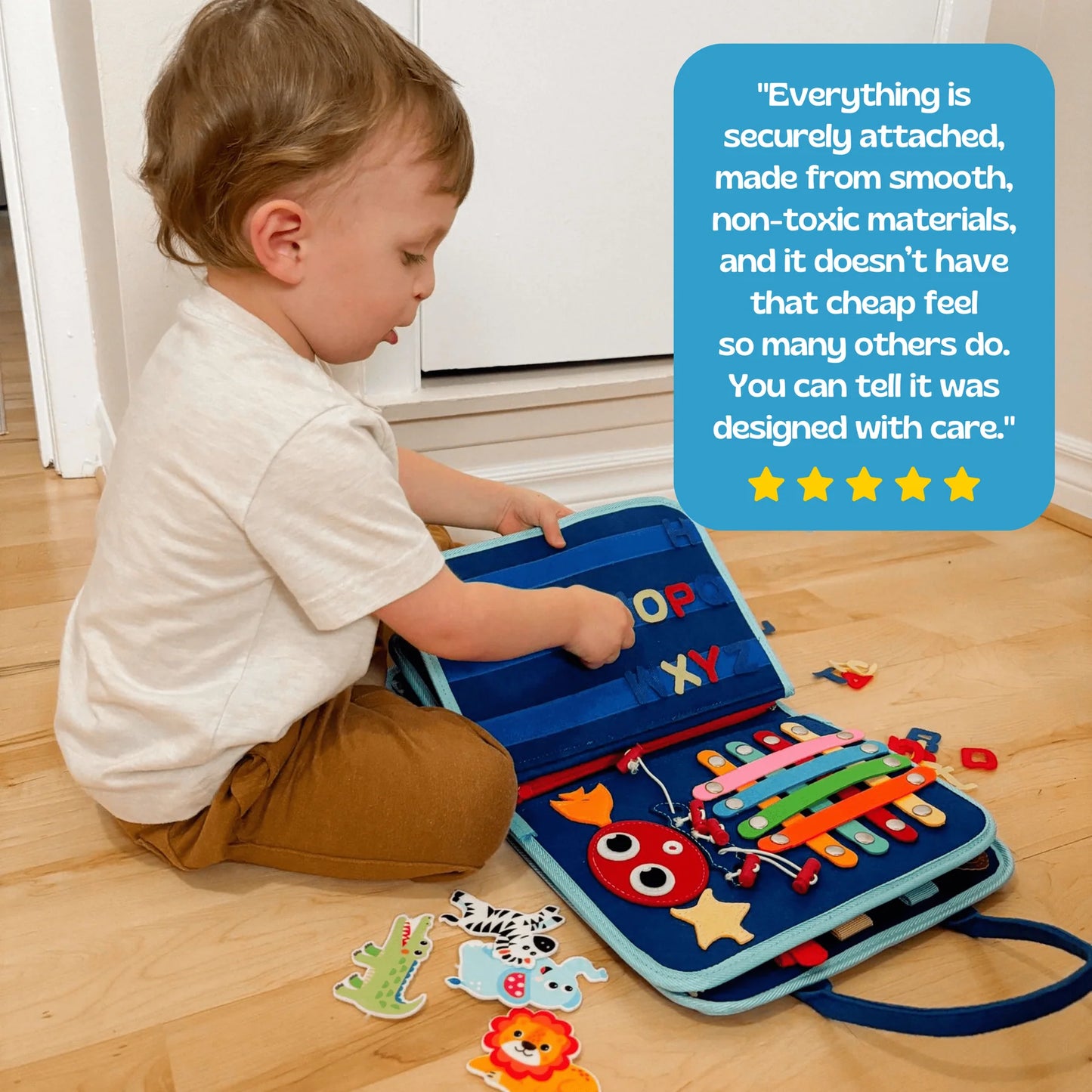 DiniToys™ Montessori Busy Board
