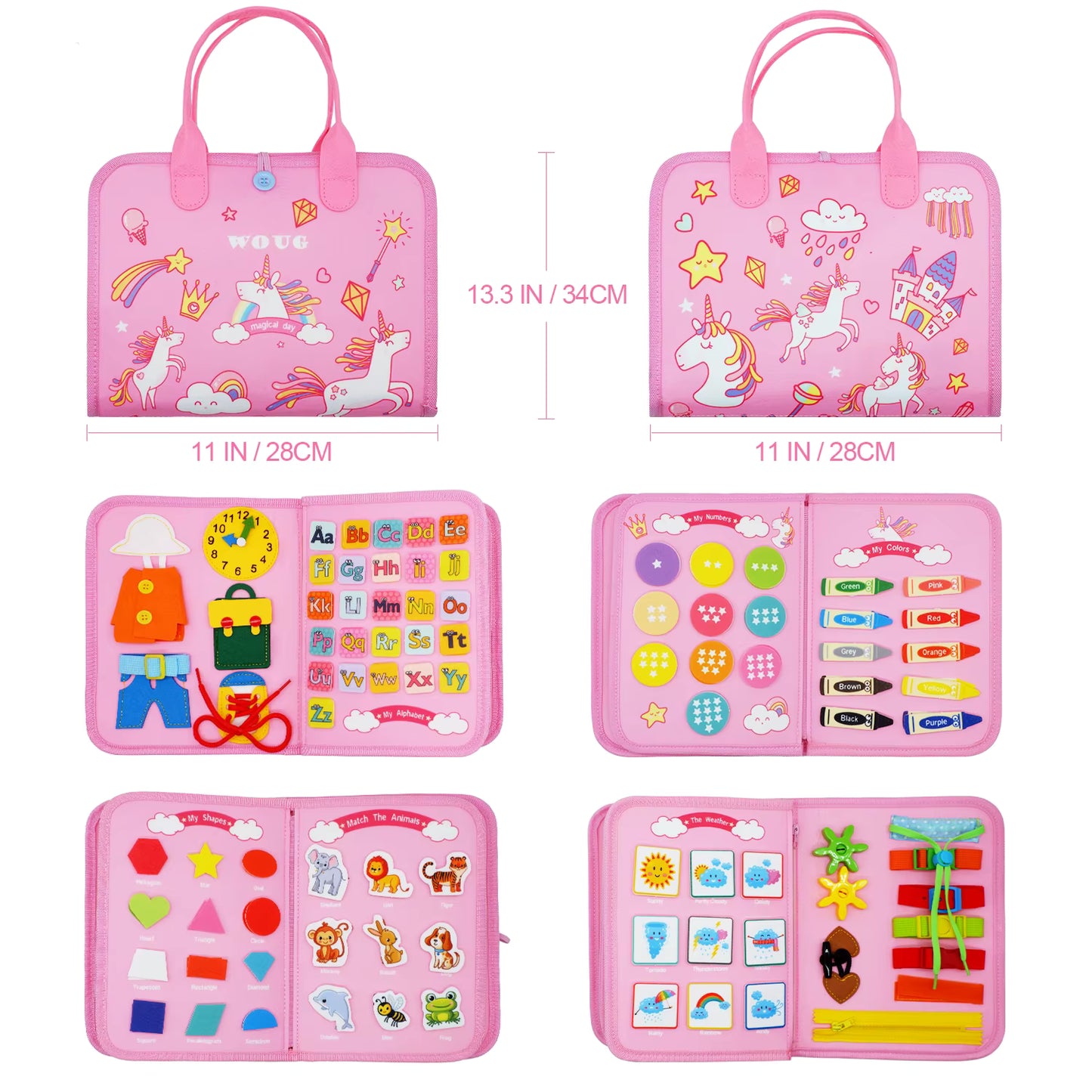 DiniToys™ Montessori Busy Board