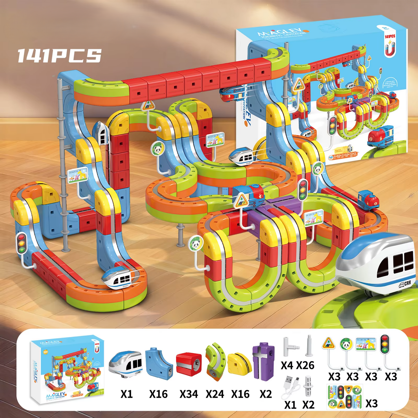 DinoToys™ The Modular 3D Magic Track