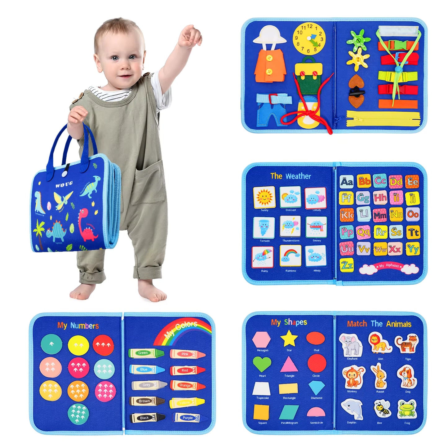 DiniToys™ Montessori Busy Board