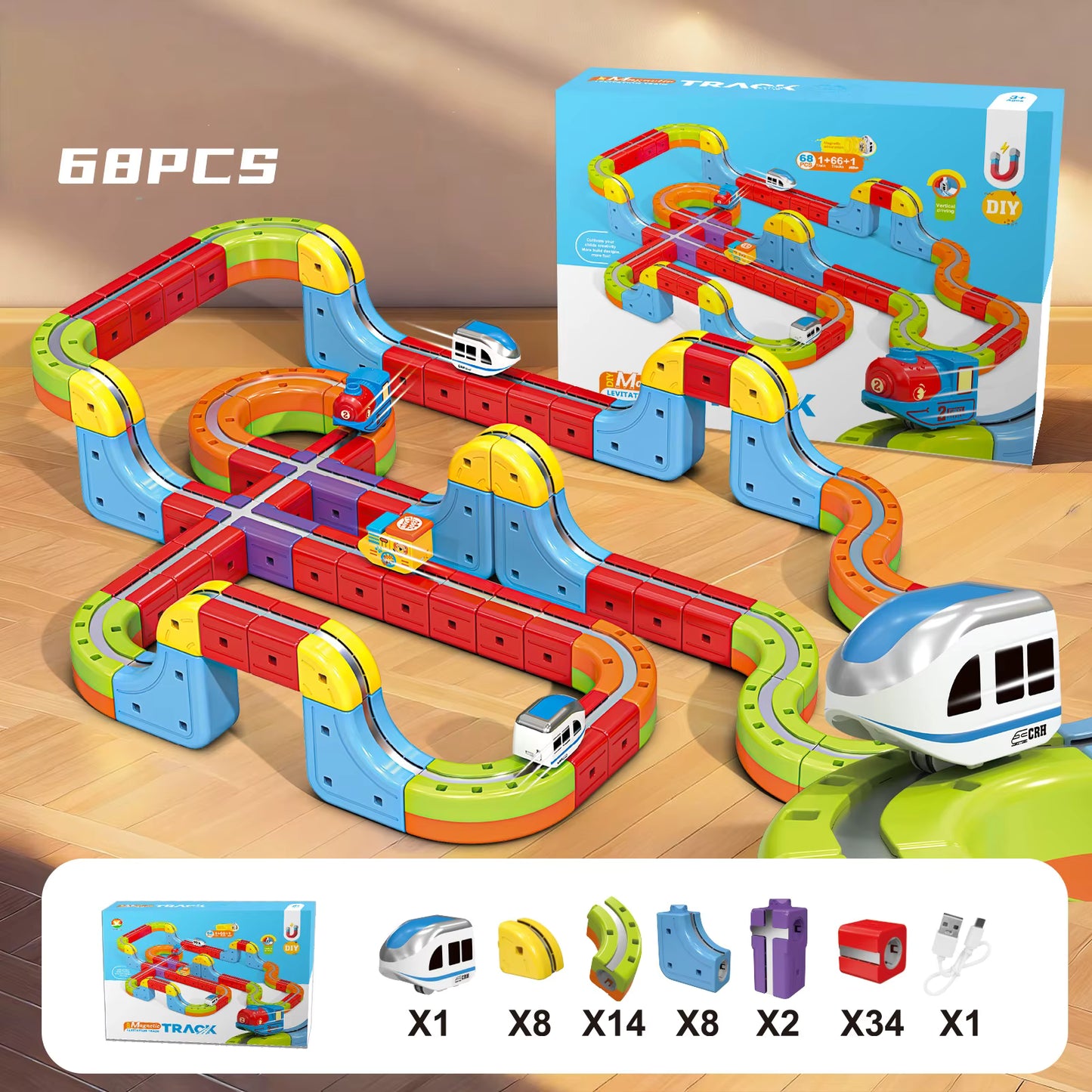 DinoToys™ The Modular 3D Magic Track