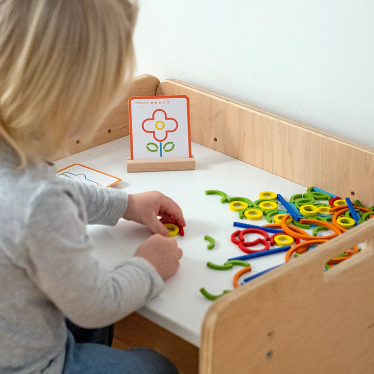 DinoToys™ Educational Montessori Sticks and Rings Puzzle Blocks