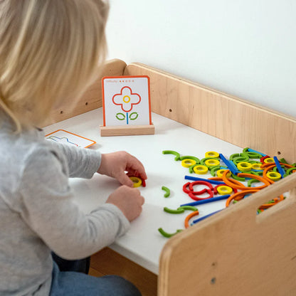 DinoToys™ Educational Montessori Sticks and Rings Puzzle Blocks